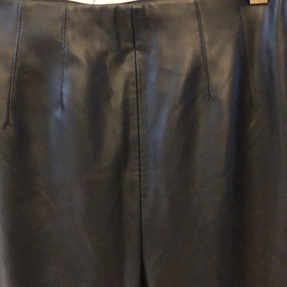 New Without Tags, Zara Black Faux Leather Jeans, size Small - Picture 3 of 8